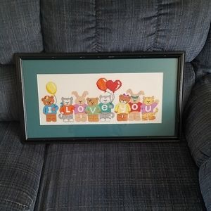 Needle Point Picture I Love You